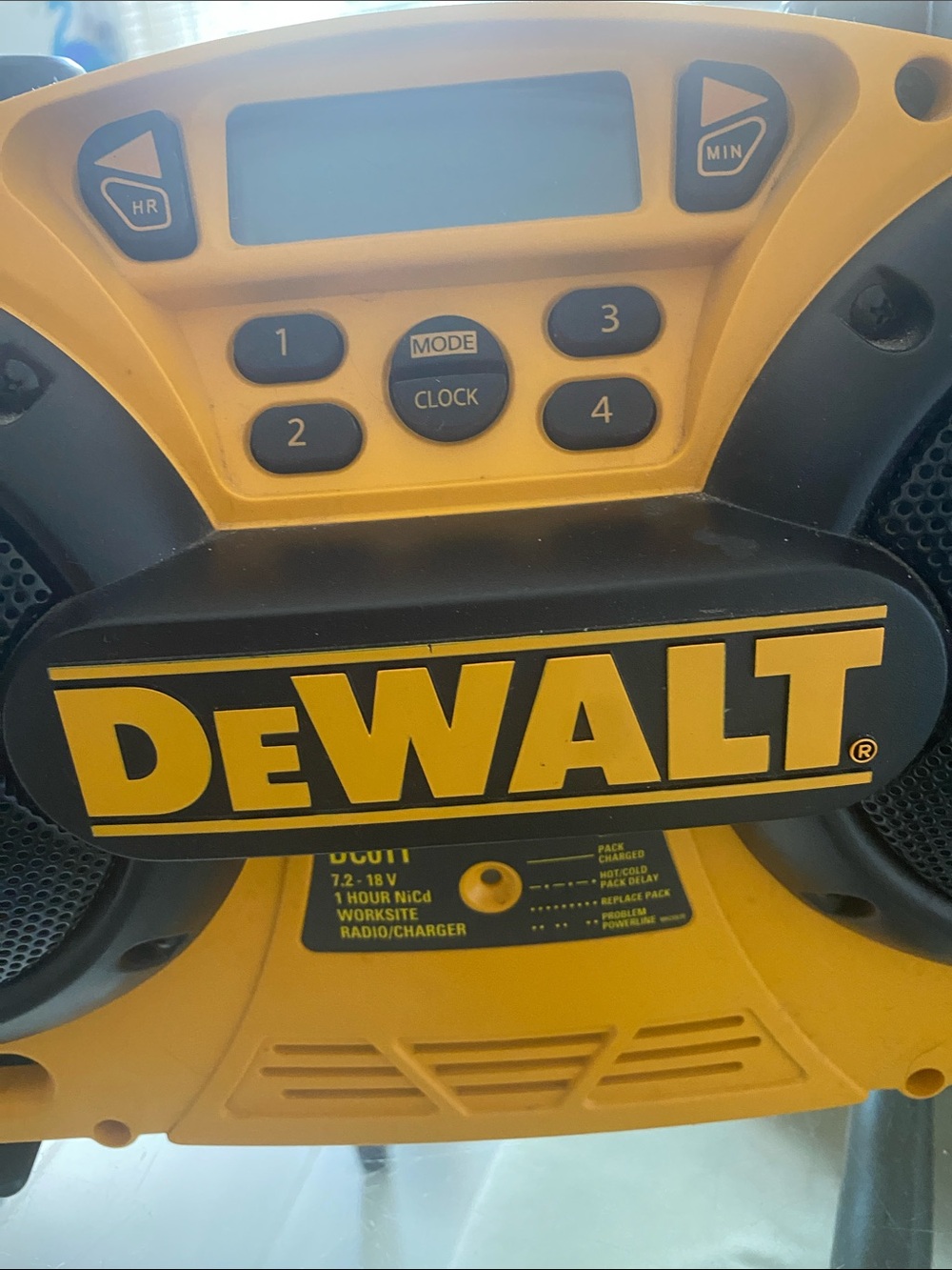 Yellow Portable Jobsite Radio - Yellow